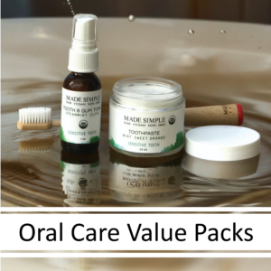 Made Simple Skin Care USDA certified organic raw vegan cruelty free Oral Care value pack