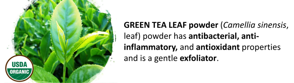 Made Simple Skin Care certified organic vegan green tea leaf powder