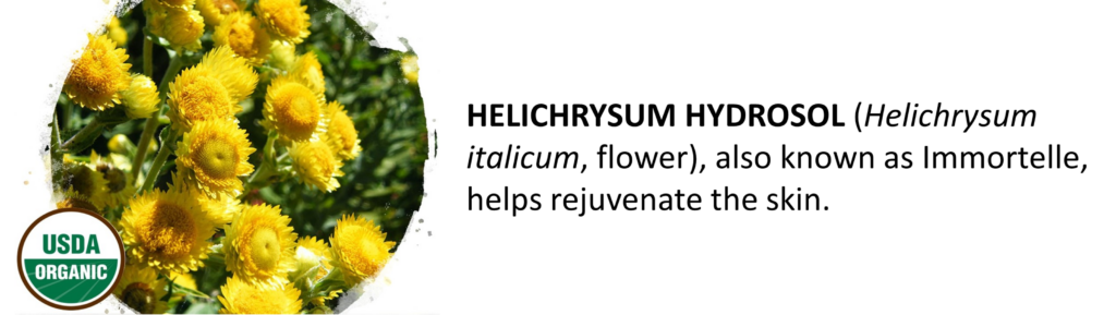 Made Simple Skin Care certified organic vegan helichrysum hydrosol