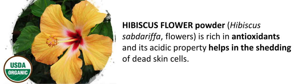 Made Simple Skin Care certified organic vegan hibiscus flower powder