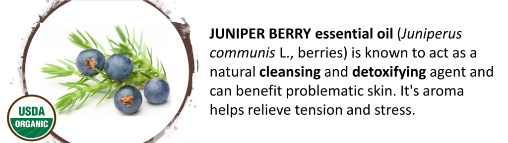 Made Simple Skin Care certified organic vegan juniper berry essential oil