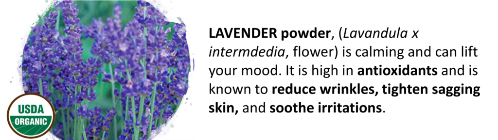 Made Simple Skin Care certified organic vegan lavender powder